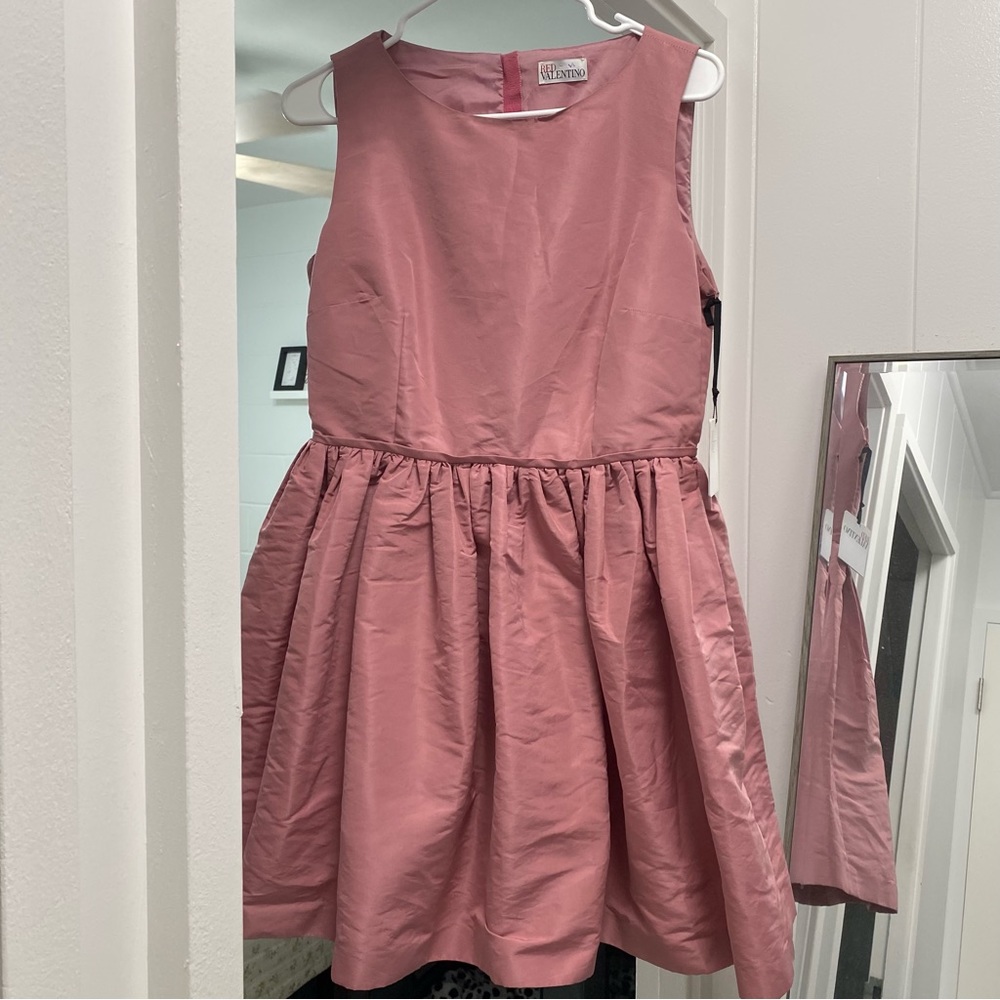 Mauve Red Valentino Fit and Flare Minidress